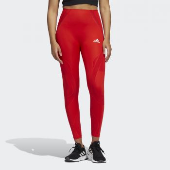 ladies red adidas leggings