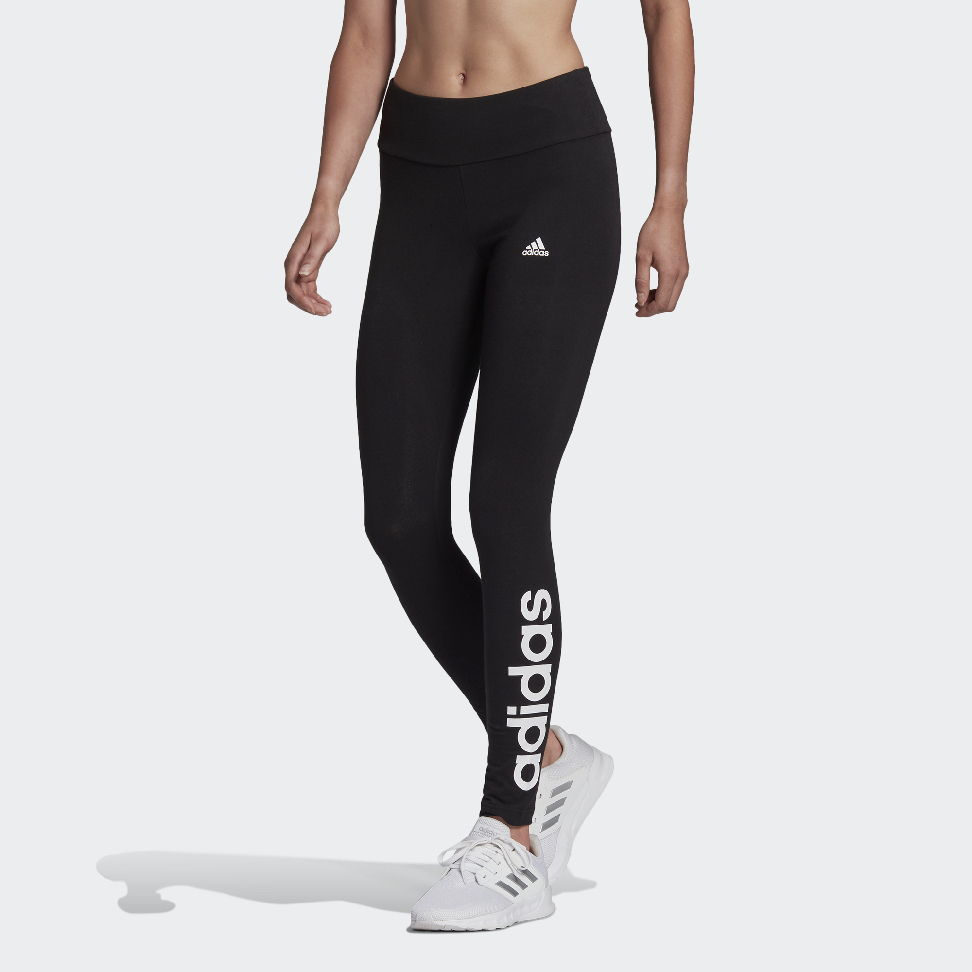 SPORT INSPIRED LOUNGEWEAR ESSENTIALS HIGH-WAISTED LOGO LEGGINGS