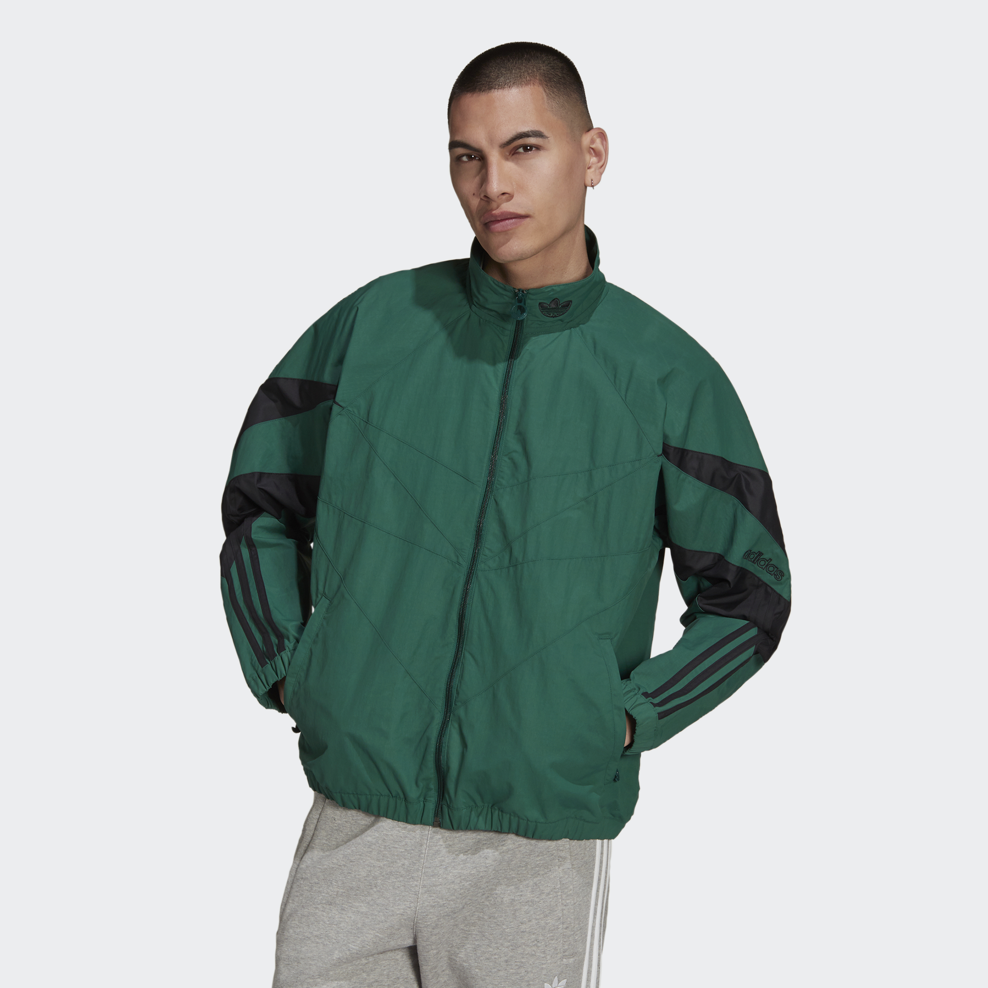 adidas fleece track top