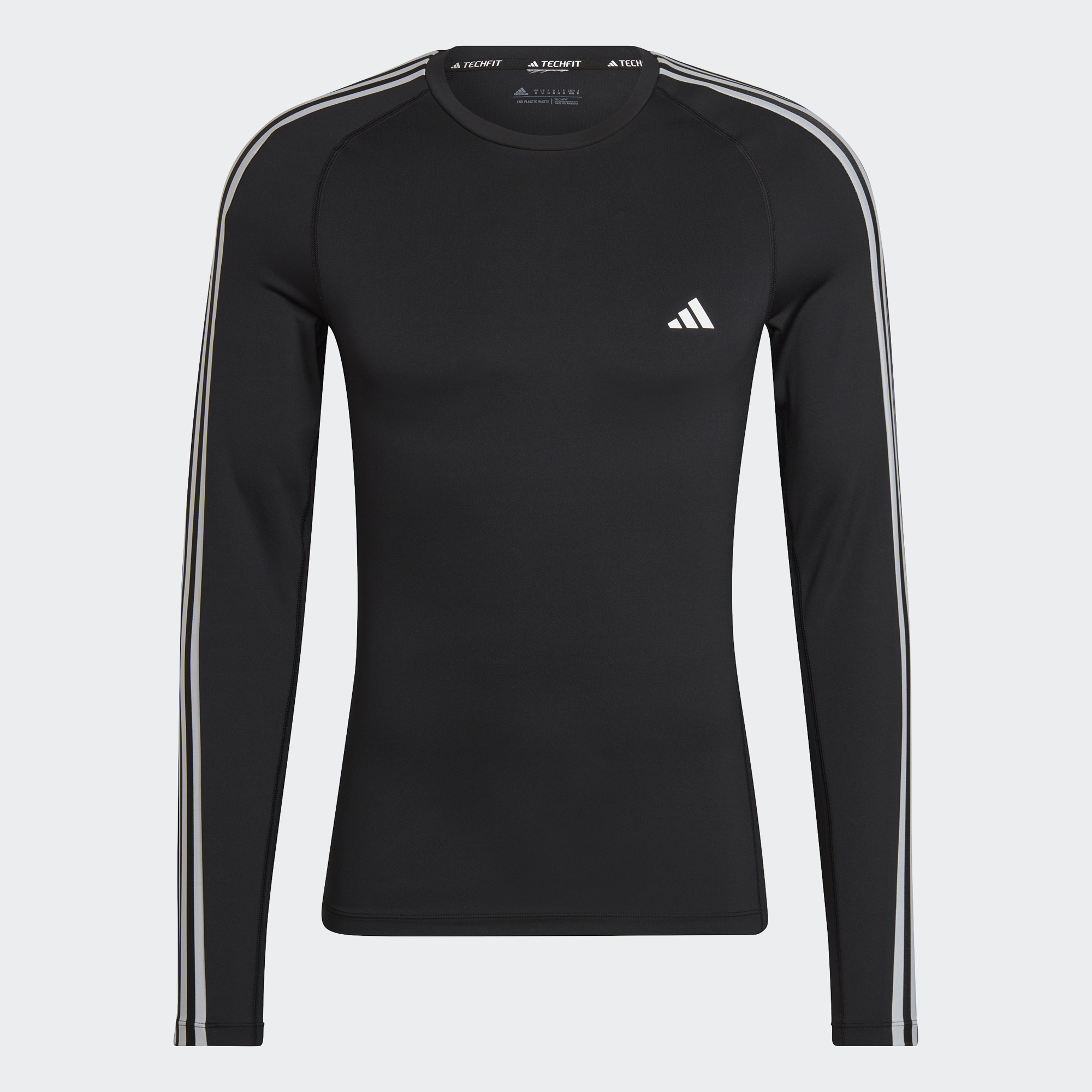 Techfit 3-Stripes Training Long-Sleeve Top